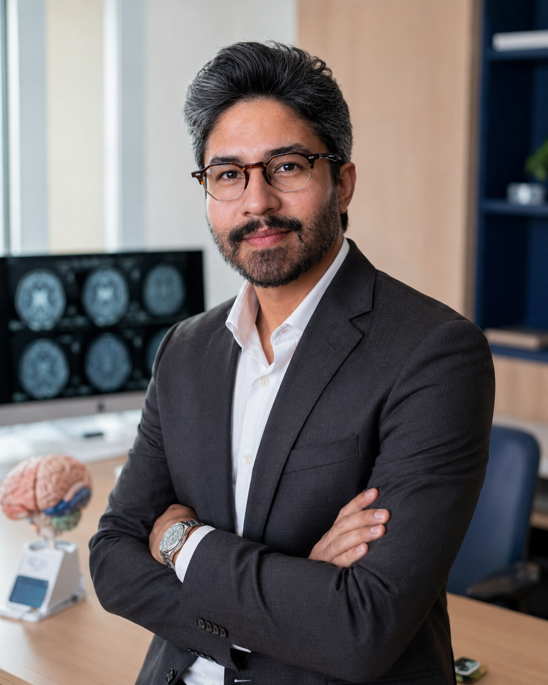Dr. Walderico Machado em ambiente de neurologia